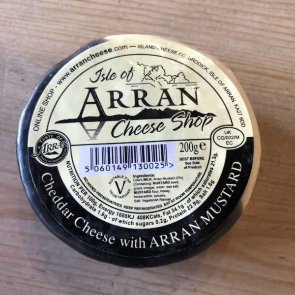 Isle of Arran Cheddar Cheese with mustard