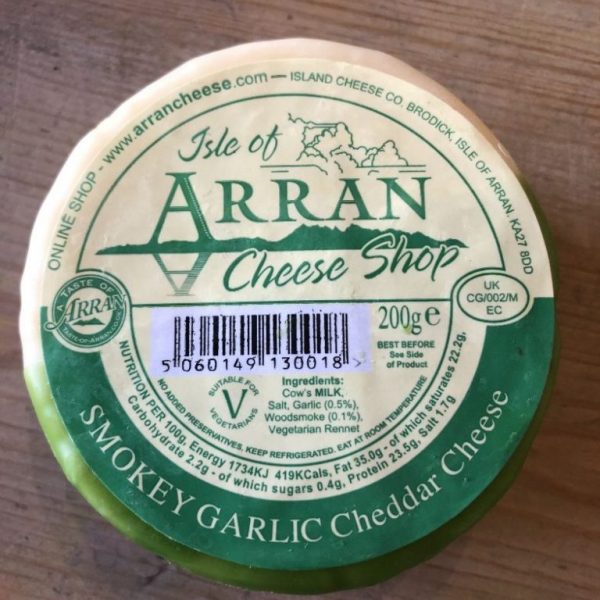Isle of Arran Smokey Garlic Cheddar Cheese