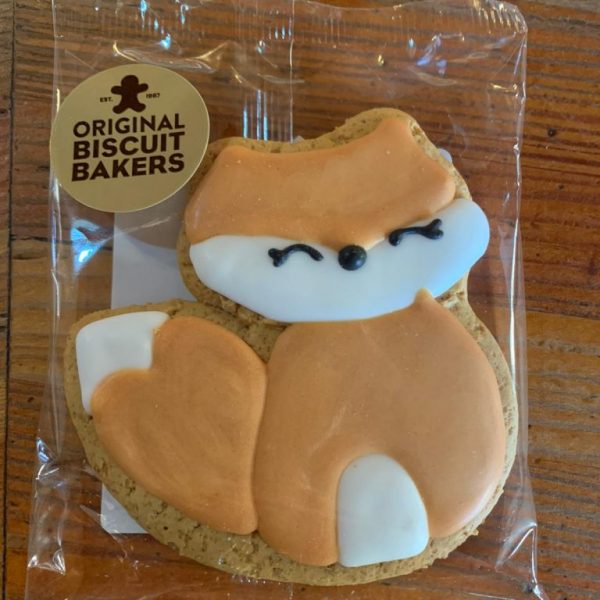 Iced Gingerbread Fox biscuit