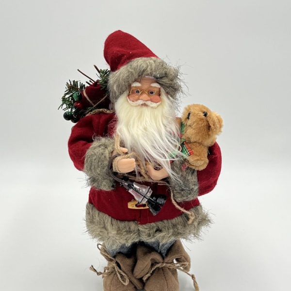 Gisela Graham, plus Santa, Father Christmas, ornament, mantle piece, festive, standing, present